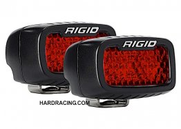 Rigid Industries LED Light Bar - SR-M Series Pro  HIGH/LOW DIFFUSED RED PAIR REAR FACING  90173