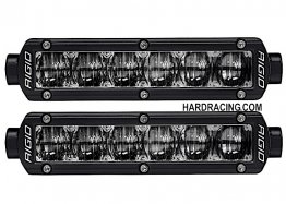 Rigid Industries LED Light Bar - SR SERIES   - SAE 6" FOG LIGHT SET  906703