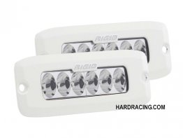 Rigid Industries LED Light Bar - SR-Q Series Pro  DRIVING  PATTERN  PAIR  W/WHITE FINISH (FLUSH MOUNT)   975313