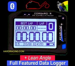 STARLANE CORSARO PRO GPS LAP TIMER  W/LEAN ANGLE AND DATA LOGGER    STL-CORSARO-PROGPS