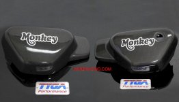 BPCC-7142   Tyga Performance  Side Cover , Sold as a Pair  (Carbon) - For '19-'21  Honda Monkey 125 (SPECIAL ORDER ONLY)