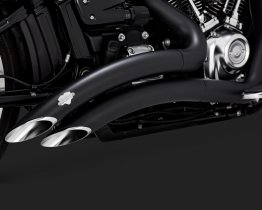Vance & Hines Big Radius 2 into 2 Exhaust BLACK - Harley Davidson 2017-2020 TOURING  - 46073