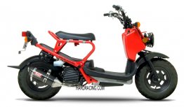 1290072  Yoshimura Race TRC Stainless Full Exhaust w/ Carbon Fiber Muffler - '03-'22 Honda Ruckus/Zoomer