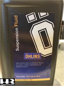 01309-01  Ohlins R&T Fork Oil  19 Viscosity - 1 Litre Bottle - IN STOCK