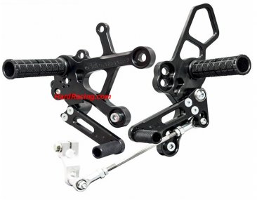 05-0144B  Woodcraft Adjustable Rear Sets - 2018-23 Kawasaki Ninja 400