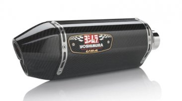 1160003221  Yoshimura R-77D Race Full Exhaust w/ Carbon Fiber Can DUAL OUTLET -  '11-'23 Suzuki GSX-R 600 & GSX-R 750