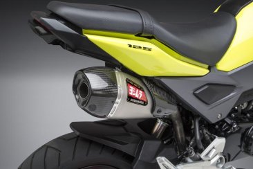 Yoshimura Race RS-9T   Full System with "High Mount" Titanium Can ( Carbon  End Cap &  Titanium  Header/ Tail pipe) - Honda  '13-'20 Grom SF 121211R720 (IN STOCK)