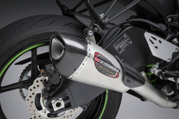 14642CP521  Yoshimura AT2 3/4 Exhaust w/ Stainless Muffler & Carbon Endcap - '19-'23 Kawasaki ZX-6R