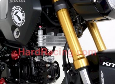 Kitaco  3 ROW  Super Oil Cooler   2022+ Honda GROM RR Only (use with STOCK HEAD) - 360-1452160