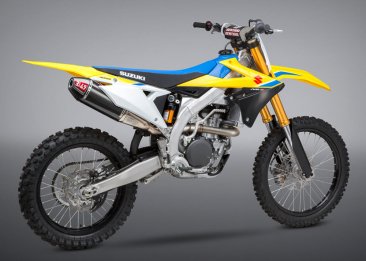 219221D220   Yoshimura  SIGNATURE RS-4   FULL SYSTEM -  CARBON FIBER CAN W/CARBON FIBER END CAP & TI HEADER -  SUZUKI RM-Z450  '18-19