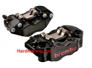 Brembo GP4-RB BLACK ANODIZED 2pc 30/34 BILLET FRONT Brake Calipers 108mm (FREE EXPRESS SHIPPING) 220.B473.40
