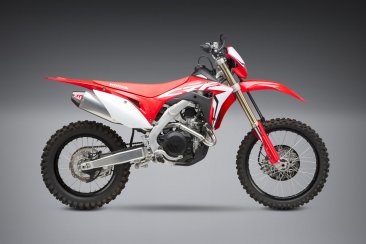 224500D320  Yoshimura  Enduro RS-4  Full System  - Stainless Can w/Carbon Fiber End Cap and Aluminum Headers  - HONDA CRF450X  2019-24