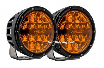 Rigid Industries 360 Series 6" Amber Pro SPOT Round Lights Pair, 36210  (IN STOCK)