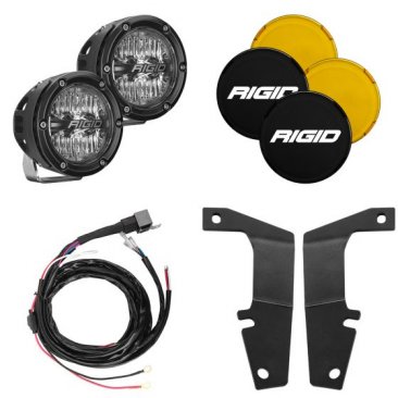 Rigid Industries Mount Kits-   2010-2020   Toyota 4Runner A-Pillar Light Kit, Includes 4 IN 360 series Drive  46704