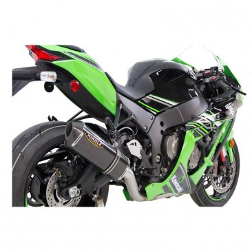 75-0170CC  Hindle Full Stainless Exhaust w/ Evolution Carbon Fiber Can  Kawasaki  ZX1000 Ninja ZX-10R / ABS '16-'18 /Ninja ZX-10R KRT Edition/ABS KRT Edition '16-'20/ Ninja ZX-10R SE '18 /Ninja ZX-10RR '17-20