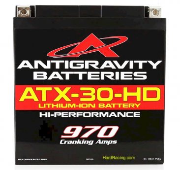 AntiGravity Heavy Duty 24Ah Motorsport Lithium Battery AG-ATX30-HD