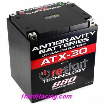 AntiGravity RE-Start Lithium Battery ATX-30    30-cell 12v  16Ah  Motorsport Battery AG-ATX30-RS