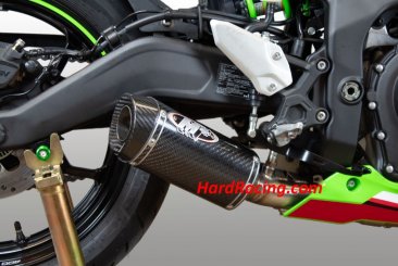 KA4434  M4 Full Exhaust w/ Carbon Fiber Street Slayer Can - 2023+ Kawasaki ZX-4RR