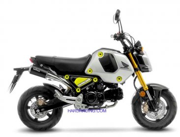 Leo Vince  Exhaust - LV-10 Full System High Mount - Full Black Stainless    Grom RR  22-23    15253B