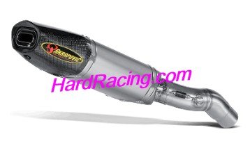 S-K6SO5-HACT  Akrapovic Titanium Hex Slip-on w/ Carbon End - '07-'08 ZX-6R