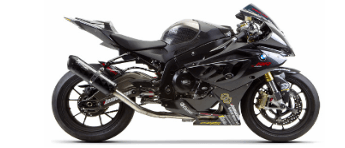 005-281010XV-B  TWO BROTHERS - Full System  '09-'14  S1000RR  BLACK SERIES