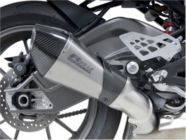 1520487  Yoshimura R-55 LE Titanium Slip-on (Carbon End Cap) - '12-15  S1000RR