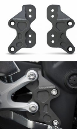 500HA133201   YOSHIMURA  Rear Set Relocation Brackets -'15-'20  Yamaha R3