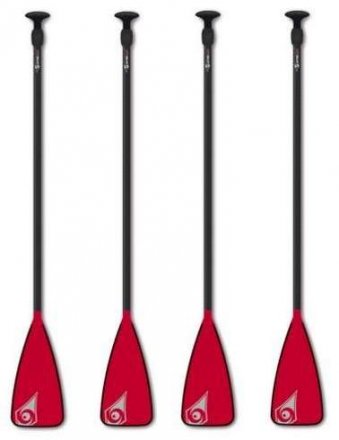 BIC Sport Carbon Fully Adjustable SUP PADDLE - RED (LOT of 25) Paddles