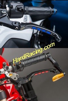 LighTech - Brake & Clutch Lever Kit- Alien Grip Soft Touch - Honda KLEVXX