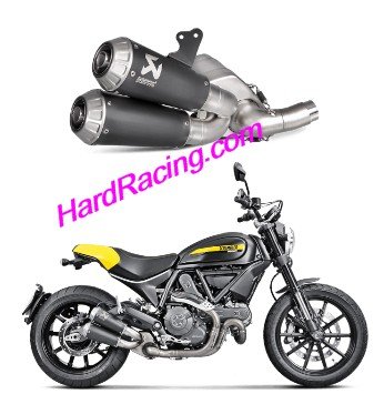 S-D8SO3-HCUBTBL  Akrapovic Titanium Slip-on - '15-'18  Scrambler Icon/Urban Enduro/Classic/ Full Throttle