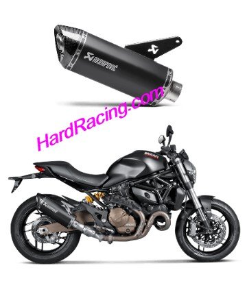 S-D8SO2-HRBL  Akrapovic Dark Titanium Slip-on - '14-'16  Monster 821 /Monster 1200/1200S