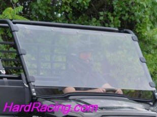 UTV Windshields - Kawasaki Mule Pro FXT Scratch Resistant Full Windshield WS-K-MULE-FXT-001-70