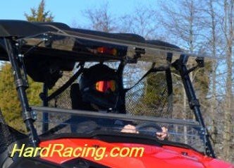 UTV Windshields -Honda Pioneer 1000 Scratch Resistant Flip Windshield   FWS-H-PIO1K-70