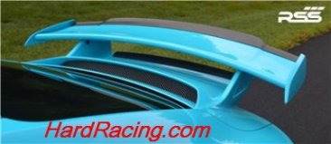 242/M  RSS Suspension-CARBON AERO - 991 GT3 Rear Wing - Matte Carbon Gurney Flap