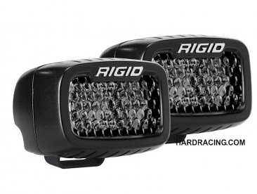 Rigid Industries LED Light Bar - SR-M Series Pro SPOT DIFFUSED   PATTERN PAIR MIDNIGHT EDITION  902513BLK