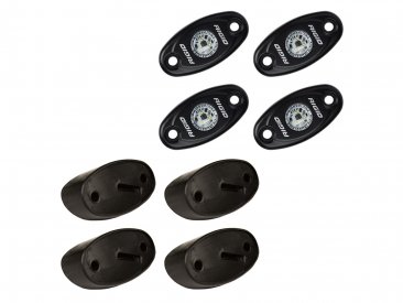 Rigid Industries LED Light Bar -  A SERIES PRO  ROCK LIGHT KIT   (LED - 4 BLUE) SURFACE MOUNT   400233