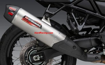 11710BS520  Yoshimura RS-12 ADV Stainless Slip-on Exhaust w/ Carbon Endcap - 2023-24 Suzuki V-Strom 800