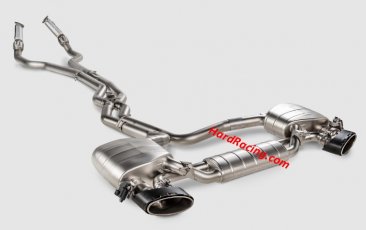 S-AU/TI/15H  Akrapovic Evolution Line Cat Back Titanium (Req. Link Pipe Set) for 2020-2023 Audi RS6 Avant C8