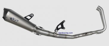 SPARK EXHAUST -  "KONIX EVO  " FULL TITANIUM EXHAUST WITH CARBON END CAP-   Kawasaki Ninja 400  '18-23   SP-GKA8824T-KE