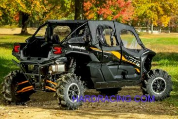 UTV -  KAWASAKI TERYX KRX 4 1000 PRIMAL SOFT CAB ENCLOSURE UPPER DOORS   SE-K-KRX4-001