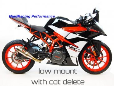 WKT391L WKT392 WKT391D  WERKES USA GP Low Mount Stainless Slip-on Exhaust - 2017-2019 KTM RC 390 & 390 Duke