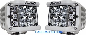 Rigid Industries LED Light Bar -  D-SS  PRO SPOT PATTERN PAIR w/WHITE FINISH   862213
