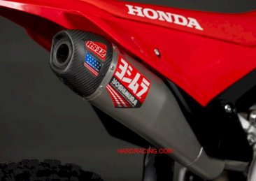 228460S520    Yoshimura RS-12 Signature Series Fully System Stainless with Carbon End Cap Can - HONDA CRF250R/RX 2025