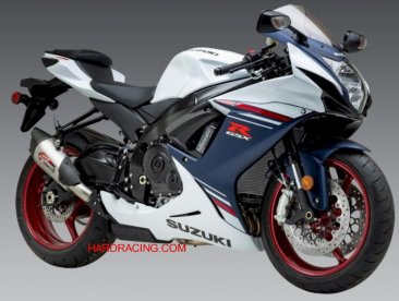 11750BP521  Yoshimura  AT2 Street Series Slip On Stainless with Carbon Fiber End Cap-  '11-'24 Suzuki GSX-R 600 & GSX-R 750