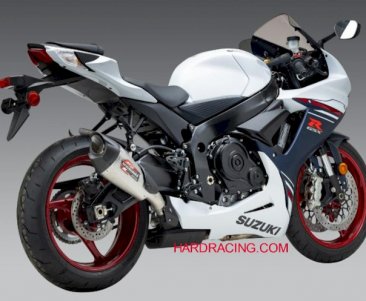 11750BP521  Yoshimura  AT2 Street Series Slip On Stainless with Carbon Fiber End Cap-  '11-'24 Suzuki GSX-R 600 & GSX-R 750