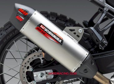 19460BS520      Yoshimura RS-12 Street Series   Stainless Can with Carbon Fiber End Cap Works Finish  - 2025 CFMOTO Ibex 450