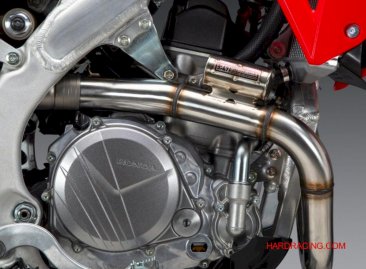 Yoshimura   RS-12  Full System  -  Stainless Full Exhaust, w/ Stainless Muffler and Carbon End Cap  - HONDA CRF450R 2025