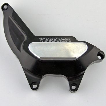 60-0228LC  Woodcraft Billet Alum. Engine Covers - LEFT  SIDE STATOR COVER - '03-19  SV650  (PROTECTOR ONLY)