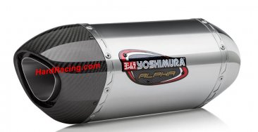 14660BM520  Yoshimura Alpha Stainless Slip-on w/ Carbon Endcap - '15-'18 Kawasaki Versys 1000