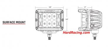 Rigid Industries A-Pillar Light Kit with D-SS Flood Lights - 2022+ Toyota Tundra, 46808